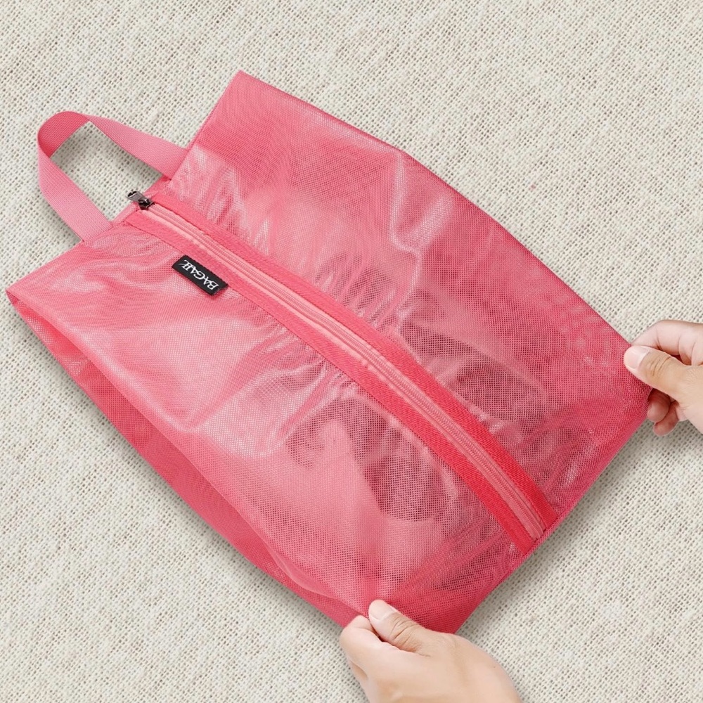 NEW Coral 2 Set Travel Shoe Bags for Travel and Storage - Picture 6 of 6